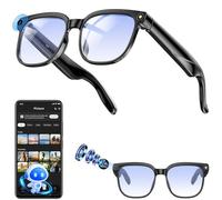 AI Smart Glasses, 8MP Anti Shake ai glasses, 300mAH/BT Call Camera Glasses, Smart Glasse with Video Recording/Music Playback/Audio Recording/Online Translation/GPT Object Recognition(Blue Light)