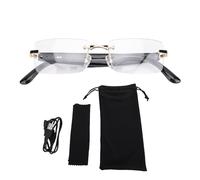 AI Smart Glasses Real Time Translation Noise Reduction Multifunctional Bluetooth Glasses for Business Travel (Gold)