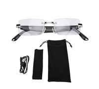 AI Smart Glasses Real Time Translation Noise Reduction Multifunctional Bluetooth Glasses for Business Travel (Silver)