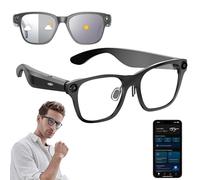 AI Smart Glasses with 5MP Camera, ChatGPT-Powered, Real-Time Translation, Lightweight Camera Glasses with Open-Ear Music & Calls, Dual Mic Noise Reduction, 7H Battery