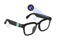 AI Smart Glasses with 80MP HD Camera, 1080P Video, Bluetooth/Wi-Fi, Voice Control and AI Recognition, Lightweight Handsfree Lenses for Recording and Translation, Photography and Lenses