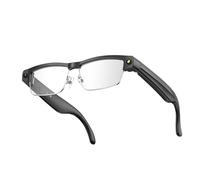 AI Smart Glasses with 8MP Camera & 4GB Storage - 1200P Video Recording, Real-Time Translation, Bluetooth Call, Voice Assistant, Dual Mic Noise Reduction, Object Recognition for Travel & Work (Black)