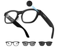 AI Smart Glasses with Camera, 8MP HD Camera Glasses, 1080P Video Glasses with Photochromic Lens, Recording Glasses for Men Women, AI Voice, Translation, Hands-Free Calls for Travel, Meeting, Vlogging