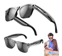 AI Smart Glasses With Camera and Flashlight 100MP High Definition Pixel Photo Video Music Bluetooth Call Voice Translation Sports Bluetooth Glasses For Men Women,Black