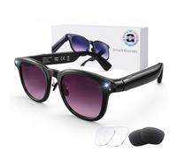 AI Smart Glasses with Camera, Bluetooth HD Camera Glasses 8MP HD Video Recording Sunglasses for Men Women Real Time Translation Assistant