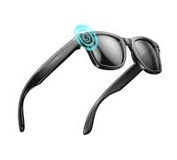 AI Smart Glasses with Camera, High-definition 800W Camera Bluetooth Sunglasses for Men Anti-Shake Camera Glasses 32Gb Support Chart GPT, WiFi, AI Voice Assistant, Real-Time Translation, Music(Black)