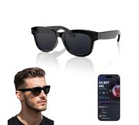 AI Smart Glasses with ChatGPT & 8MP Camera | HD Video Recording, Sunglasses with Real-Time Translation, Music & Voice Control, EIS Stabilization | WiFi & Bluetooth 5.3 Smart Eyewear for Travel & Work