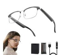 AI Smart Translator Glasses, Two Way Instant Translator, Anti Blue Light Translator Glasses Supports 138 Languages, Open Directional Language Translator Device with Built-in Mic and Speakers (Sliver)