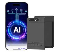 AI Smart Voice Recorder, 64GB 1000+ Hours Audio Recorder with Fast AI Transcription, Summaries, Mind Map, Q&A, Data Safe, Ultra-Thin, Magnetic Case, for Meetings, Calls, Lectures, Matte Grey