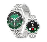 AI Smart Watch for Men Women - DA GPT Built-in, 1.19" Touch Screen Smartwatch with Bluetooth Call, 24/7 Heart Rate, 100+ Exercise Modes, Fitness Sleep Monitor for iPhone Android, 2025, Silver Green