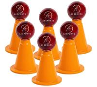 AI SPORTS Cricket Accessories Batting Tee - Durable Flexible Plastic Coaching Aid for Cricket Training, Perfect for Coaches & Players