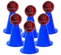 AI SPORTS Cricket Accessories Batting Tee - Durable Flexible Plastic Coaching Aid for Cricket Training, Perfect for Coaches & Players