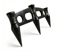 AI SPORTS Cricket Stump Gauge - Durable Heavy-Duty Metal Wicket Alignment Tool with Spikes for Precise Setup on Any Surface, Match & Practice Use