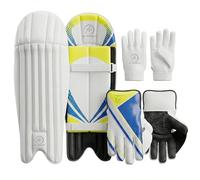 AI Sports Cricket Wicket Keeping Pads & Gloves Combo - Protective Keeper Set for Boys, Youth & Men | Lightweight, Comfortable & Durable Cricket Wicket Keeper Gear (Men's)