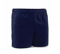 AI SPORTS Men’s Plain Rugby Shorts - Heavy-Duty Polycotton Sports Shorts with Drawstring Waist - Comfortable, Breathable Training & Match Day Shorts (UK, Alpha, One Size, Regular, Regular, L, Navy)