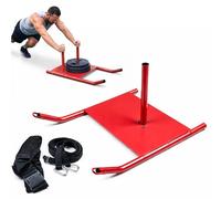 AI SPORTS Pull Training Speed Sled - Heavy Duty Steel Drag Sled with Adjustable Harness for Sprint Resistance, Agility, Strength & Conditioning Workouts