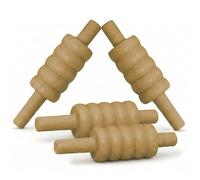 AI SPORTS Wooden Cricket Bails - 4 Piece Heavy Duty Wood Bails for Match & Practice Play | Durable Handcrafted Cricket Bails for Hard Ball, Leather Ball & Training Wickets