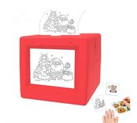 AI Sticker Box Printer,Smart AI Voice Sticker Box Printer Maker with Display,Mini Thermal Stick-er Maker with Voice Control,Inkless Portable StickerPrinter,Mini StickerPrinter for Office,School