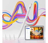 AI Stylus Pen, 6 Smart Functions, Custom Shortcut Keys, Tilt Sensitivity, Palm Rejection-2025 Newest Pencil for Pro 11"/12.9"/M4, Air 3/4/5/M2/M3, Mini 5/6 Gen