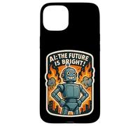 AI The Future Is Bright Funny Anti Artificial Intelligence Case for iPhone 15 Plus