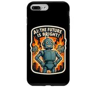 AI The Future Is Bright Funny Anti Artificial Intelligence Case for iPhone 7 Plus/8 Plus