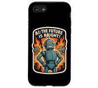 AI The Future Is Bright Funny Anti Artificial Intelligence Case for iPhone SE (2020) / 7/8