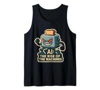 AI The Rise of The Machines Artificial Intelligence Funny Tank Top