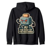 AI The Rise Of The Machines Artificial Intelligence Funny Zip Hoodie