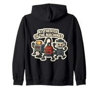 AI The Rise Of The Machines Funny Artificial Intelligence Zip Hoodie