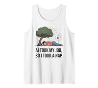 AI Took My Job So I Took A Nap Funny Tech Humor Tank Top