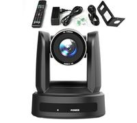 AI Tracking 4K NDI PTZ Camera, 10X Optical Zoom, HDMI SDI USB3.0 POE IP Live Streaming Conference Camera for Church, Meeting, Broadcast