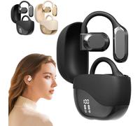 Ai Translating Ear Buds,Wireless Bluetooth Translation Earbuds, 144 Languages Play Music Bluetooth Over-Ear Earbuds Treble Translation in Real Time for Travel Business Learning (A-Black)