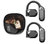 Ai Translating Earbuds Personalized Custom Photo Text Name Wireless Bluetooth Headset Translate earbuds Real Time for Android iOS, 144 Languages Translator for Business/Travel/Study Abroad (BK)