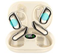 AI Translation Earbuds, 3-in-1 Translator Earbuds Real Time Translating Earbud for 144 Languages & Accents, HF Sound, Bluetooth 5.4 Headphones for Travel Business Learning with Charging Case (Cream)