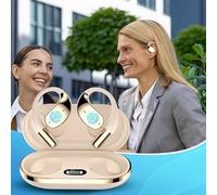 AI Translation Earbuds, ABS+PC 10 m Range | Headphones Translating Device with Real Time, Travel, Business, Headphones Translator for 144 Languages | LED Digital Display Charging