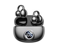 AI Translation Earbuds, Clip-On Open-Ear Wireless Bluetooth 5.4 Earbuds, 40h Playtime Air Conduction C-Shaped Noise Reduction Waterproof, for Small Ears Glasses Wearers Running Sports Workouts