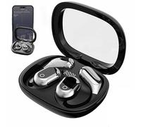 AI Translation Earbuds, Open Free Wireless Translation Bluetooth Earphones, Wireless High Precision Bluetooth Translation Headphones Support 75 Languages Playing Music Over The Ear Earbuds (Black)