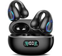 AI Translation Earbuds Real Time 144 Languages Clip On Earbuds Translator Headphones Audifonos Traductores Inglés Español Bluetooth 60H Playtime Headphones for Travel Business Meeting Learning Black 5