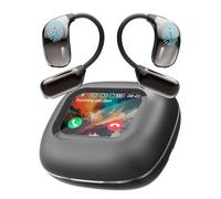 AI Translation Earbuds Real Time 144 Languages, LCD Touch Screen Open Ear Wireless Bluetooth Translator Earbuds, Audifonos Traductores Inglés Español, with APP Translating Device