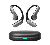 AI Translation Earbuds Real Time, 144 Languages Translator Earbuds, Bluetooth Open-Ear Translating Earbuds with 30H Playtime, Instant Voice Translator Device for Travel, Business, Learning, Black