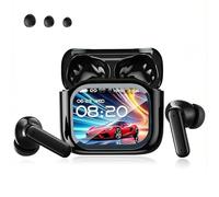 AI Translation Earbuds Real Time, 144 Languages Translator Earbuds with ANC Active Noise Cancellation, Wireless Bluetooth 5.4 Translating Earbud for Travel, Meeting, Language Learning (Black)