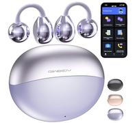 AI Translation Earbuds Real Time, 164 Language Translator Earbuds, 3-in-1 Wireless Clip on Earbuds, Bluetooth 5.4 Headphones, Translating Device for Travel Business Learning (Purple)