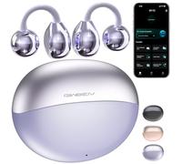 AI Translation Earbuds Real Time, 164 Language Translator Earbuds, 3-in-1 Wireless Clip on Earbuds, Bluetooth 5.4 Headphones, Translating Device for Travel Business Learning (Purple)