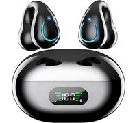 AI Translation Earbuds Real Time 164 Languages 60H Playtime Translator Ear Buds Audifonos Traductores Inglés Español Wireless Earphones Bluetooth Headphones for Travel Business Meeting (Black)