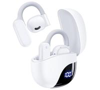 AI Translation Earbuds Real Time 164 Languages 80H Playtime Translator Ear Buds Audifonos Traductores Inglés Español Wireless Earphones Bluetooth AI Headphone for Travel Meeting Learning K08 White