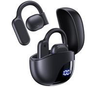 AI Translation Earbuds Real Time 164 Languages 80H Playtime Translator Ear Buds Audifonos Traductores Inglés Español Wireless Earphones Bluetooth AI Headphone for Travel Meeting Learning K08 Black