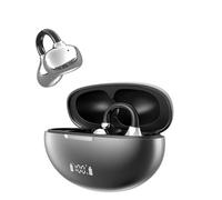 AI Translation Earbuds Real Time, 3-in-1 Bluetooth 6.1 Language Translator Earbuds Clip On Earphones Noise Cancelling, 80H Wireless Translating earbuds Open Ear Headphones for Business Learning Travel