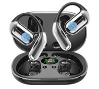 AI Translation Earbuds Real Time, 3-in-1 Translator Earbuds144 Languages & Accents, Audifonos Traductores Inglés Español,Open Ear Wireless Bluetooth Headphones with Charging Case fit iOS Android Black