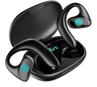 AI Translation Earbuds Real Time - All Language Translator Headphone Translating Earpiece Device - Wireless Bluetooth Ear Bud Offline Live Translate Earphone Interpreter Open Earpod (Black)