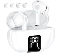 AI Translation Earbuds Real Time English-Spanish Translator Headphones 144 Languages Two-Way Translating Wireless Earphones Bluetooth Translator for Travel Business Meeting Learning (in-Ear/White)